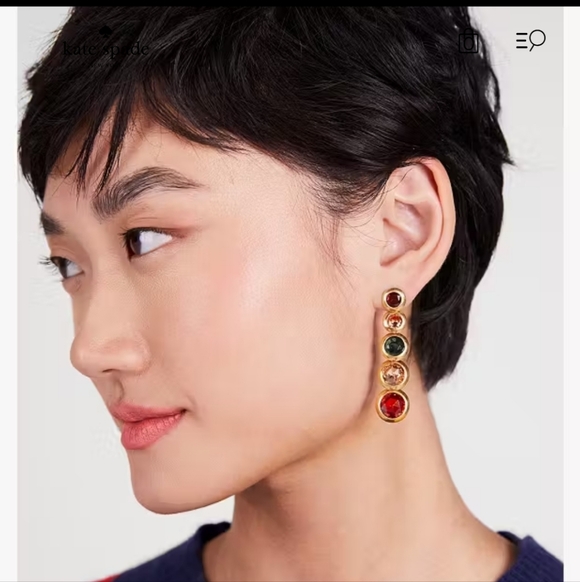 Kate Spade On The Linear Earrings - Picture 6 of 10